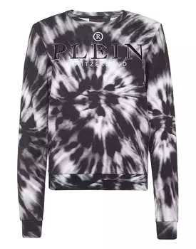 Толстовка LS Tie dye PHILIPP PLEIN, черный/белый