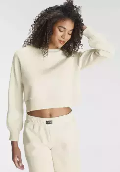 Толстовка LSCN by LASCANA, с декоративными швами, костюм для отдыха, бежевый