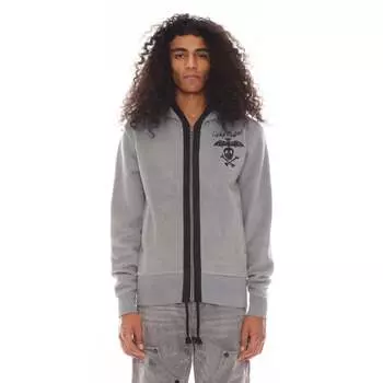Толстовка Lucky Bastard Zip в цвете Heather Grey Cult of Individuality