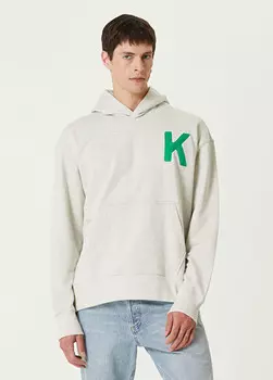 Толстовка Lucky Tiger с капюшоном Kenzo, серый