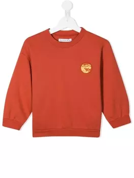 Толстовка Luka из органического хлопка с нашивкой-логотипом Rejina Pyo, красный