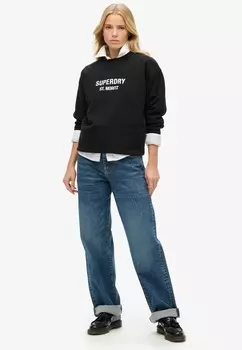 Толстовка LUXE LOOSE CREW Superdry, черный