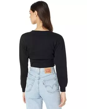 Толстовка Madden Girl Corset Waist Sweatshirt, черный