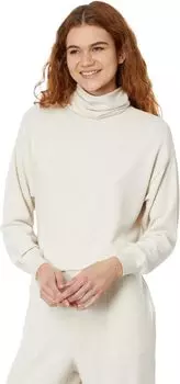 Толстовка Madewell Brushed Jersey Funnelneck Sweater, цвет Heather Oatmeal