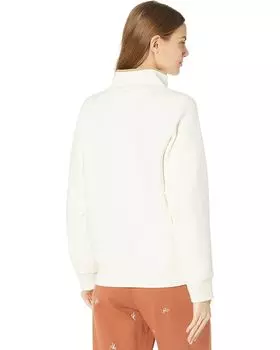 Толстовка Madewell MWL Betterfleece Half-Zip Sweatshirt, цвет Antique Cream
