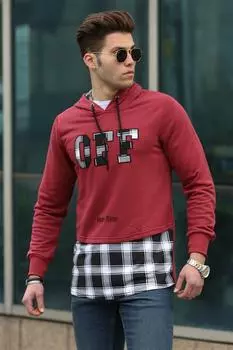 Толстовка Madmext, бордовый