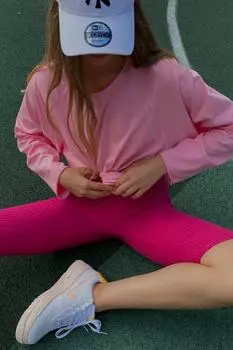 Лонгслив женский Madmext оверсайз, розовый