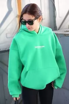 Толстовка Madmext с принтом на спине, зеленый