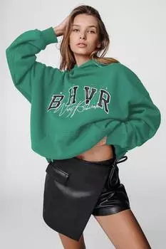 Толстовка Madmext с принтом и капюшоном, зеленый