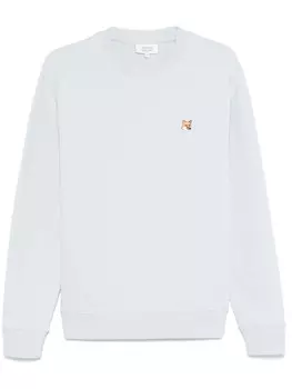 Толстовка Maison Kitsun Fox с нашивкой на голове, синий