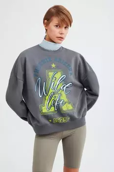 Толстовка Maj Oversize GRIMELANGE, серый