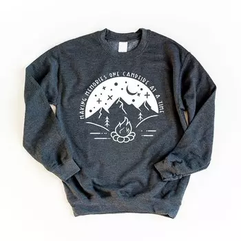 Толстовка Making Memories Campfire Night Simply Sage Market, цвет Dark Heather