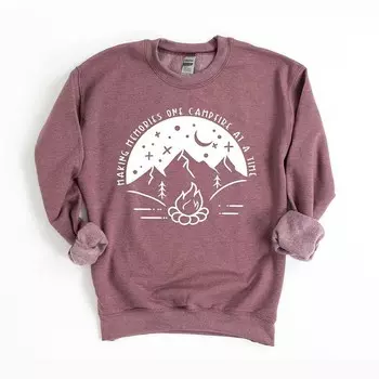 Толстовка Making Memories Campfire Night Simply Sage Market, цвет Heather Maroon