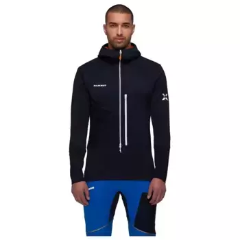 Толстовка Mammut Eiger Speed Ml Hybrid half zip, черный/синий