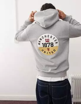 Толстовка Manchester United VRCT серого цвета adidas Originals