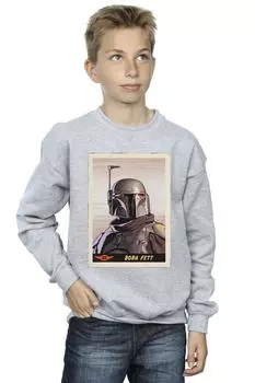 Толстовка «Мандалорец Боба Фетт» Star Wars, серый