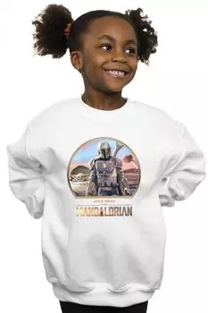 Толстовка «Мандалорец Мандо и ребенок» Star Wars, белый