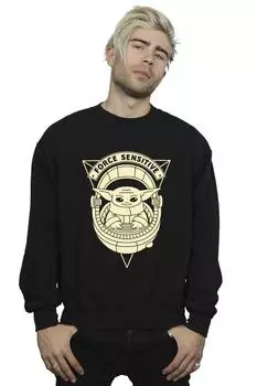 Толстовка Mandalorian Grogu Force Sensitive Star Wars, черный