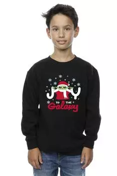 Толстовка Mandalorian Joy To The Galaxy Star Wars, черный