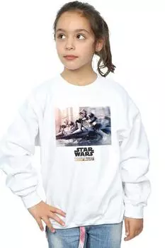 Толстовка мандалорских разведчиков Star Wars, белый
