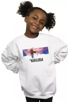 Толстовка «Мандалорский пейзаж» Star Wars, белый