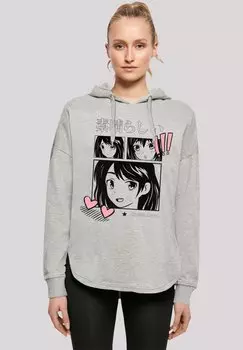 Толстовка MANGA ANIME JAPAN GRAFIK - Hoodie F4NT4STIC, серый