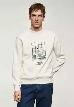 Толстовка Mango, экрю