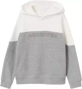 Толстовка Mango Embossed Sweatshirt, натуральный