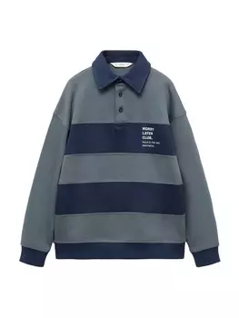 Толстовка MANGO KIDS LATER, цвет Navy/Smoke blue