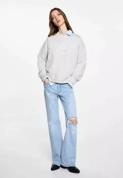 Толстовка Mango Kids, светло-серый