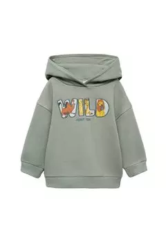 Толстовка Mango Kids, зеленый