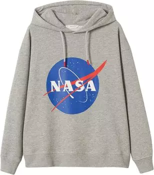 Толстовка Mango Nasa Sweatshirt, цвет Medium Gray