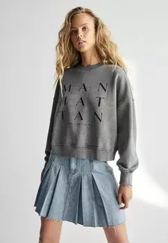 Толстовка MANHATTAN SLOGAN CITY GRAPHIC WASHED Next, серый