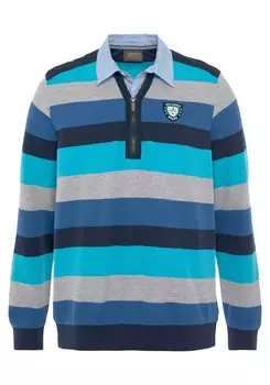 Толстовка Mans World, морской синий/аква/темно-синий