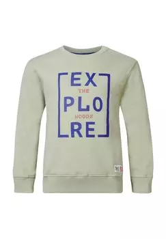 Толстовка, манжеты в рубчик, детская noppies, цвет Desert Sage