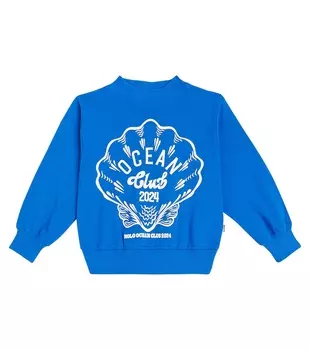 Толстовка Marge из хлопка с принтом Molo, синий