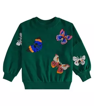 Толстовка Marika из хлопка с вышивкой Molo, зеленый