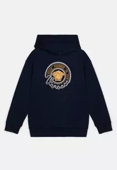 Толстовка Marine Embroidery Unisex Versace, цвет blue navy/multicolor