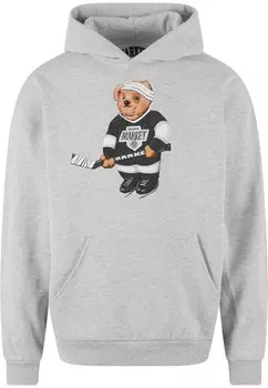 Толстовка MARKET Hockey Bear, пятнистый серый