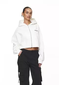 Толстовка MARLA CROPPED OVERSIZED JACKET Pegador, цвет white/black