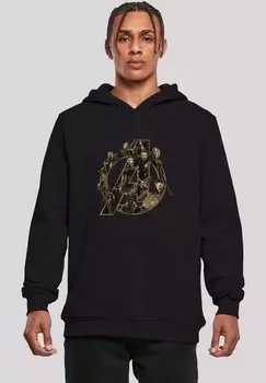 Толстовка MARVEL AVENGERS INFINITY WAR MARVEL LOGO F4NT4STIC, цвет black