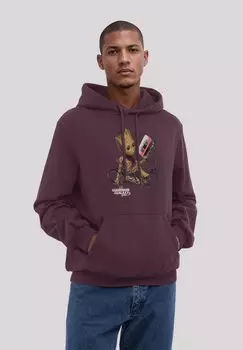 Толстовка MARVEL GUARDIANS OF THE GALAXY GROOT TAPE - Hoodie F4NT4STIC, бордовый