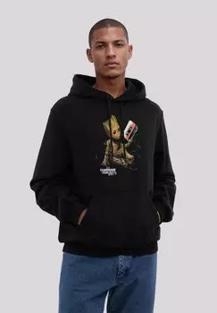 Толстовка MARVEL GUARDIANS OF THE GALAXY GROOT TAPE - Hoodie F4NT4STIC, черный