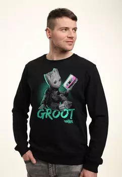 Толстовка MARVEL NEON BABY GROOT Marvel, черный