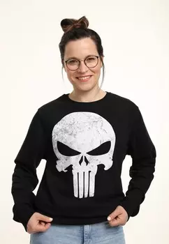 Толстовка MARVEL PUNISHER DISTRESSED SKULL Marvel, черный
