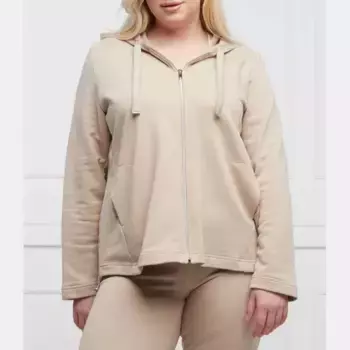 Толстовка-Масло стандартного кроя больших размеров Persona By Marina Rinaldi, бежевый