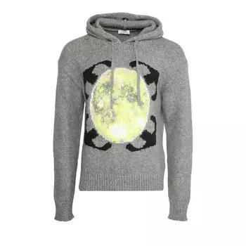 Толстовка массивной вязки Off-White Arrow Moon, цвет Серый/Черный
