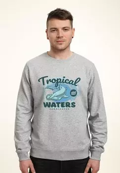 Толстовка MATT KEELING TROPICAL WATERS Henry Tiger, цвет Heather Grey