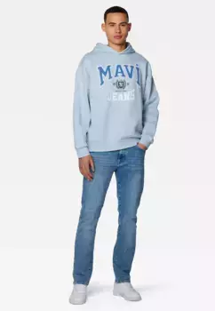 Толстовка Mavi "MAVI JEANS PRINTED HOODIE", толстовка с принтом Mavi Jeans, синий