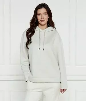 Толстовка Max&Co. Relaxed Fit с цветком, серебряный